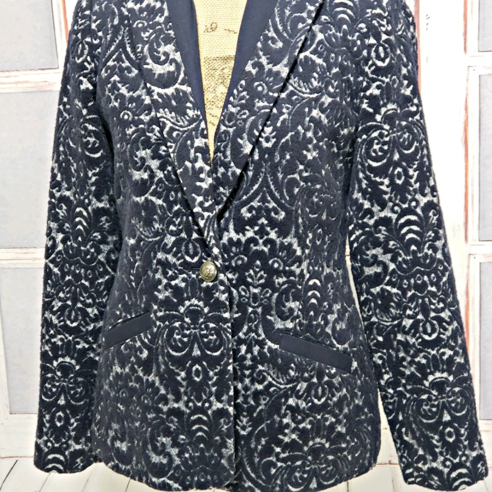 Cabi Jacquard paisley print Blazer style 109 sz 2 - Picture 3 of 8
